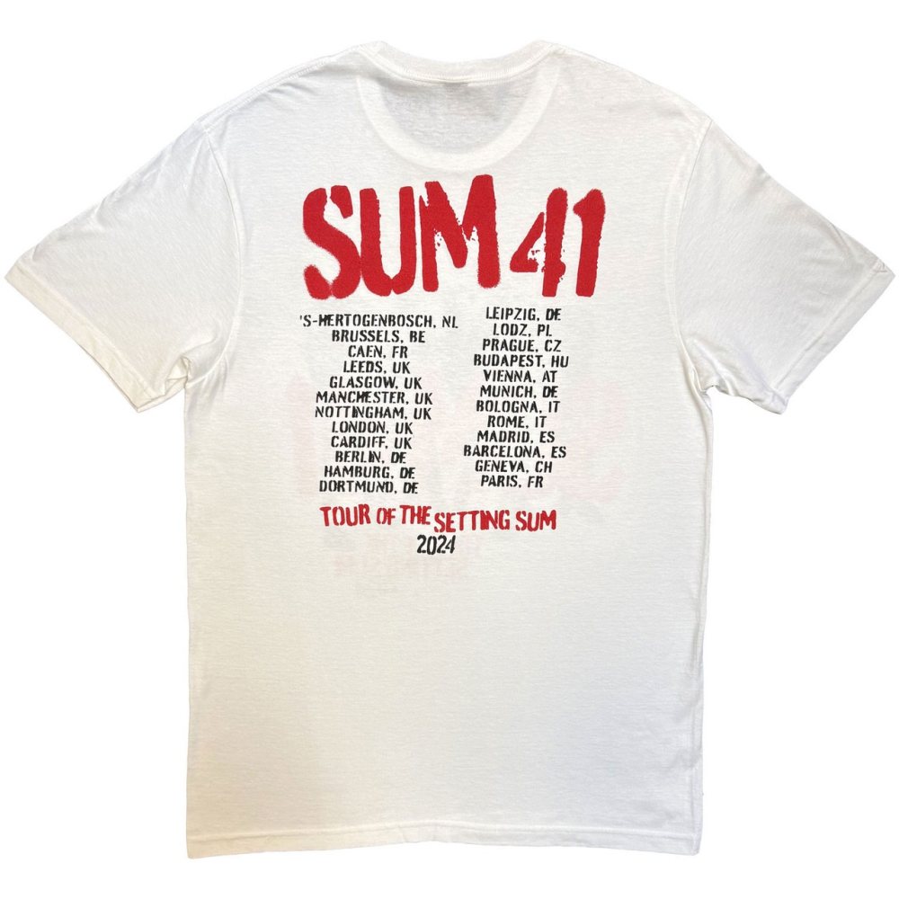 Sum 41 - Tour '24 Pt.2 Spray Paint Heren Tshirt - Wit